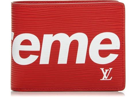 red supreme lv wallet|supreme louis vuitton wallet black.